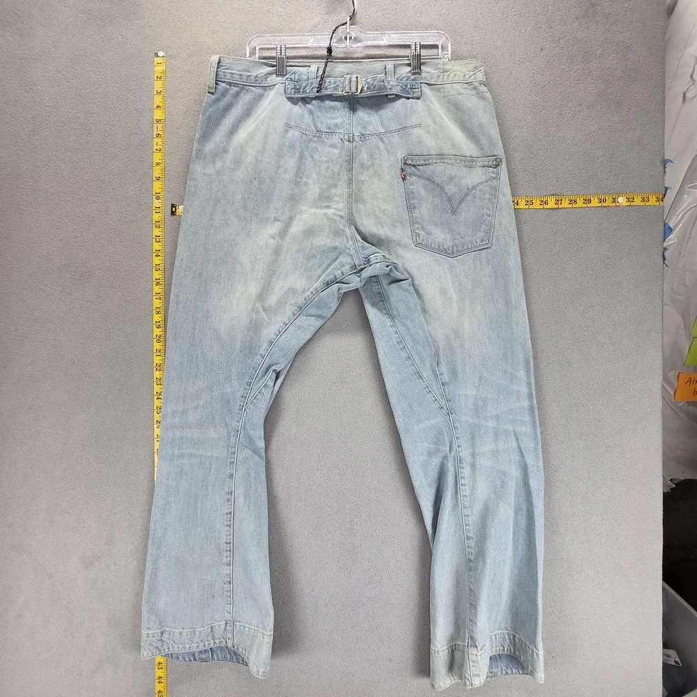Vintage Levis Engineered Jeans Mens 36x32 Blue Buckle Back One‎ Pocket Twisted
